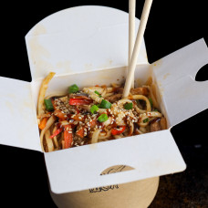 WOK з мідіями 